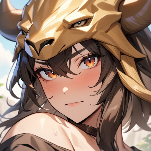 monk minotaur portrait
